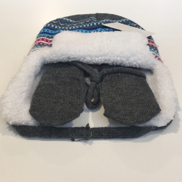 AARDVARK Toasty Knit Toddler Hat & Mittens - Picture 2 of 8